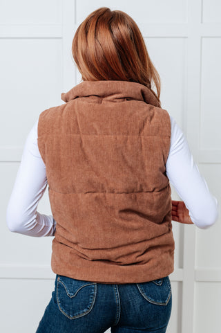 Set Me Up Corduroy Puffer Vest - 1985 the VAULT Boutique