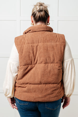 Set Me Up Corduroy Puffer Vest - 1985 the VAULT Boutique