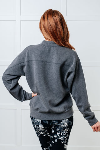 Settle In Mock Neck Sweatshirt - 1985 the VAULT Boutique