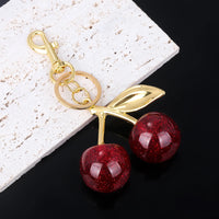 Red Cherries Louis Vuitton Glass Dupe Keychain - 1985 the VAULT Boutique