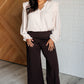 Magic Wide Leg Crop Pants in Chocolate - 1985 the VAULT Boutique
