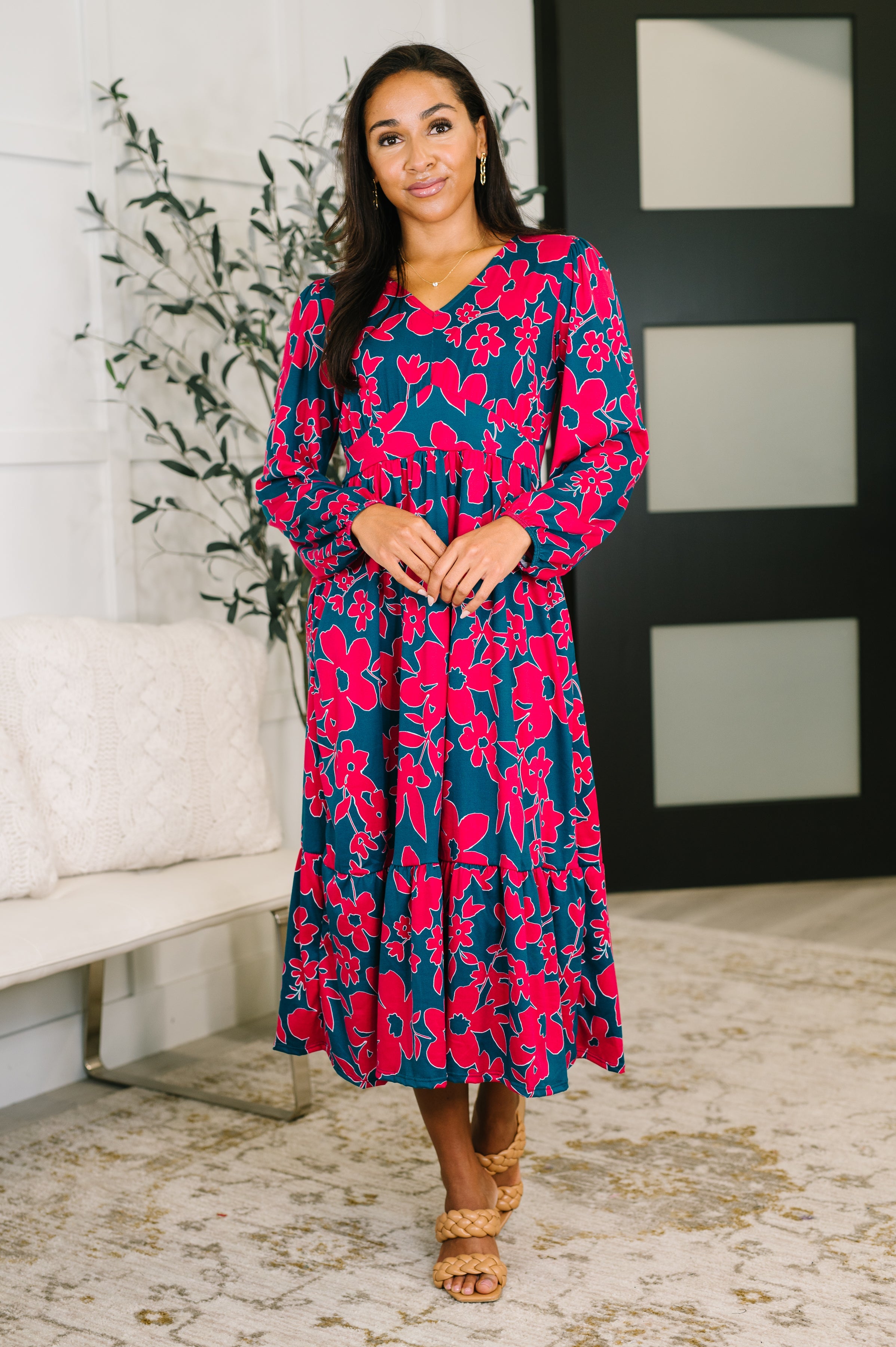 She's Just the Girl for Me V-Neck Dress