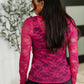Sheer Intentions Lace Layering Top Fuchsia