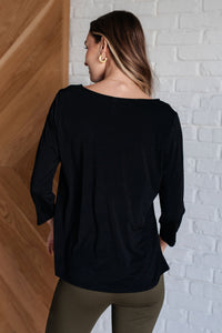 Signature Classic Round Neck Top in Black - 1985 the VAULT Boutique