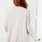 Simple Silhouette Brushed Hacci Sweater in Sand Beige - 1985 the VAULT Boutique