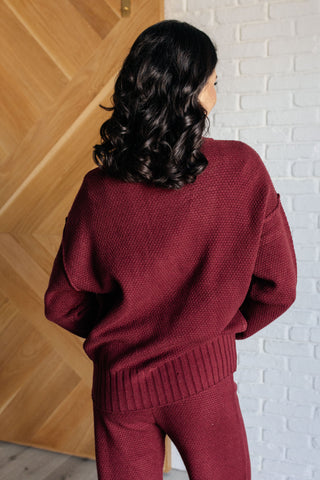 Simple Solution Knit Set in Wine - 1985 the VAULT Boutique