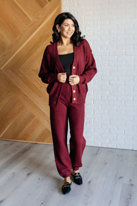 Simple Solution Knit Set in Wine - 1985 the VAULT Boutique