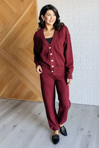 Simple Solution Knit Set in Wine - 1985 the VAULT Boutique