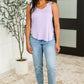 Simpler Times Basic V-Neck Tank in Lavender