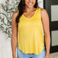 Simpler Times Basic V-Neck Tank in Pineapple