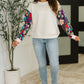 Sing a Melody Floral Sleeve Top