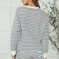 Situationally Sound Striped Long Sleeve Top and Shorts Set