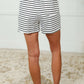 Situationally Sound Striped Long Sleeve Top and Shorts Set