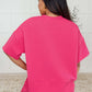 Slow Sunday Ribbed Knit Set in Hot Pink