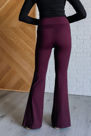 Stamina Stride Flare Leggings in Cassis - 1985 the VAULT Boutique