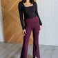 Stamina Stride Flare Leggings in Cassis - 1985 the VAULT Boutique