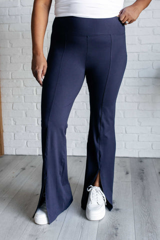 Stamina Stride Flare Leggings in Navy - 1985 the VAULT Boutique