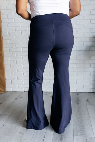 Stamina Stride Flare Leggings in Navy - 1985 the VAULT Boutique