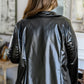 Streets of Dublin Faux Leather Blazer