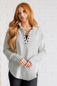 Striped Serendipity Pullover - 1985 the VAULT Boutique