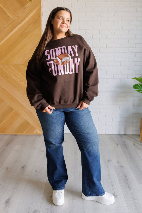 Sunday Funday Graphic Sweatshirt - 1985 the VAULT Boutique