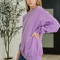 Sunday Snug Relaxed Pullover in Lavender