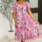 Sweetheart Club Square Neck Floral Dress