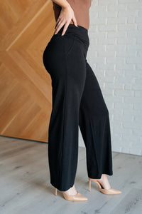 Magic Wide Leg Pants in Black - 1985 the VAULT Boutique