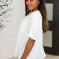 Take It Easy Slouchy Tee in Ivory