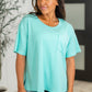 Take It Easy Slouchy Tee in Mint