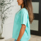 Take It Easy Slouchy Tee in Mint