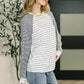 That's What I Like Raglan Patchwork Long Sleeve Top