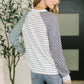 That's What I Like Raglan Patchwork Long Sleeve Top