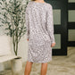 The Person You Are V-Neck Leopard Print Dress