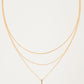 The Signature Set Layered Necklace Set in Gold
