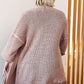 The Way It Was Cardigan in Mauve