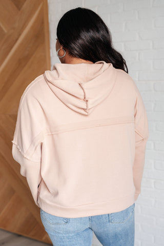 Throwback Heartthrob Hoodie in Beige - 1985 the VAULT Boutique