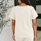 Thyme Boxy Tee in Cream