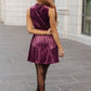 Tied In A Bow Velvet Dress - 1985 the VAULT Boutique