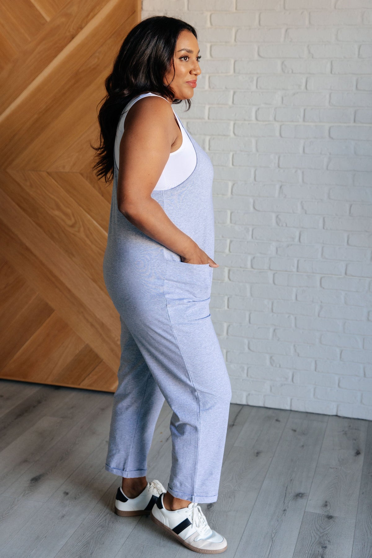 Totally Me Spaghetti Strap Jumpsuit in Heather Grey - 1985 the VAULT Boutique