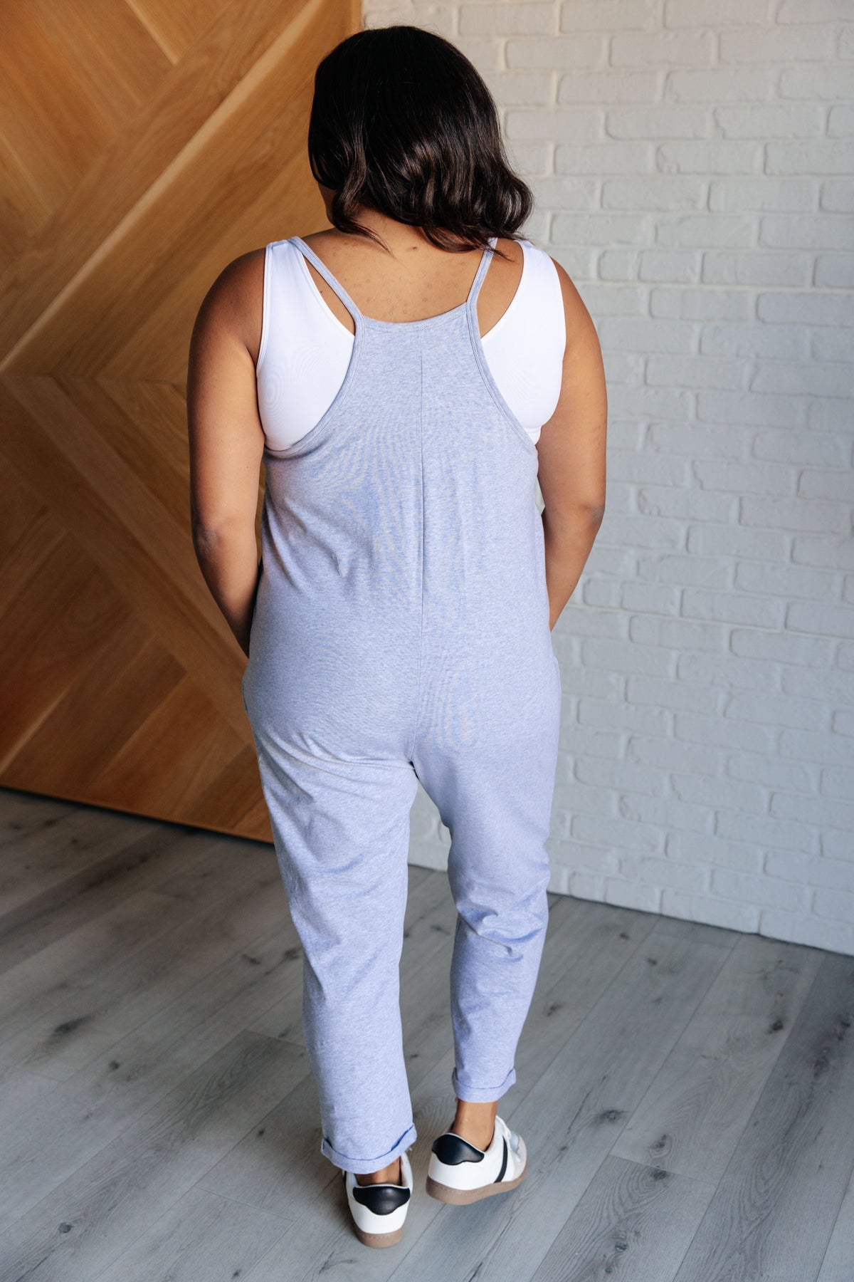 Totally Me Spaghetti Strap Jumpsuit in Heather Grey - 1985 the VAULT Boutique