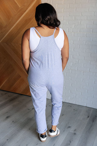 Totally Me Spaghetti Strap Jumpsuit in Heather Grey - 1985 the VAULT Boutique