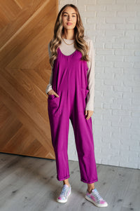 Totally Me Spaghetti Strap Jumpsuit in Light Plum - 1985 the VAULT Boutique