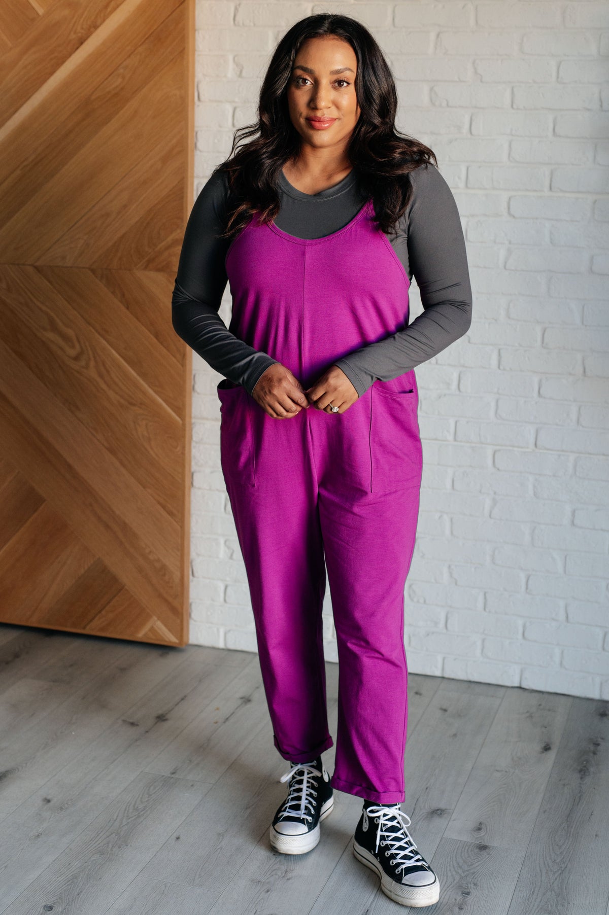 Totally Me Spaghetti Strap Jumpsuit in Light Plum - 1985 the VAULT Boutique