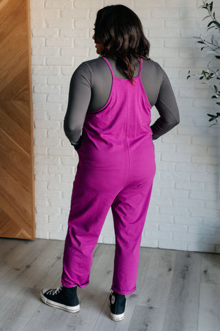 Totally Me Spaghetti Strap Jumpsuit in Light Plum - 1985 the VAULT Boutique