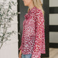 Totally Not Dramatic Leopard Print Button Down in Hot Pink