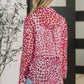 Totally Not Dramatic Leopard Print Button Down in Hot Pink