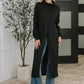 Travel City Scape Turtle Neck Tunic in Black