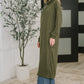 Travel City Scape Turtle Neck Tunic in Olive