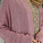 Travel Hideaway Open Front Cardigan in Cashmere Rose
